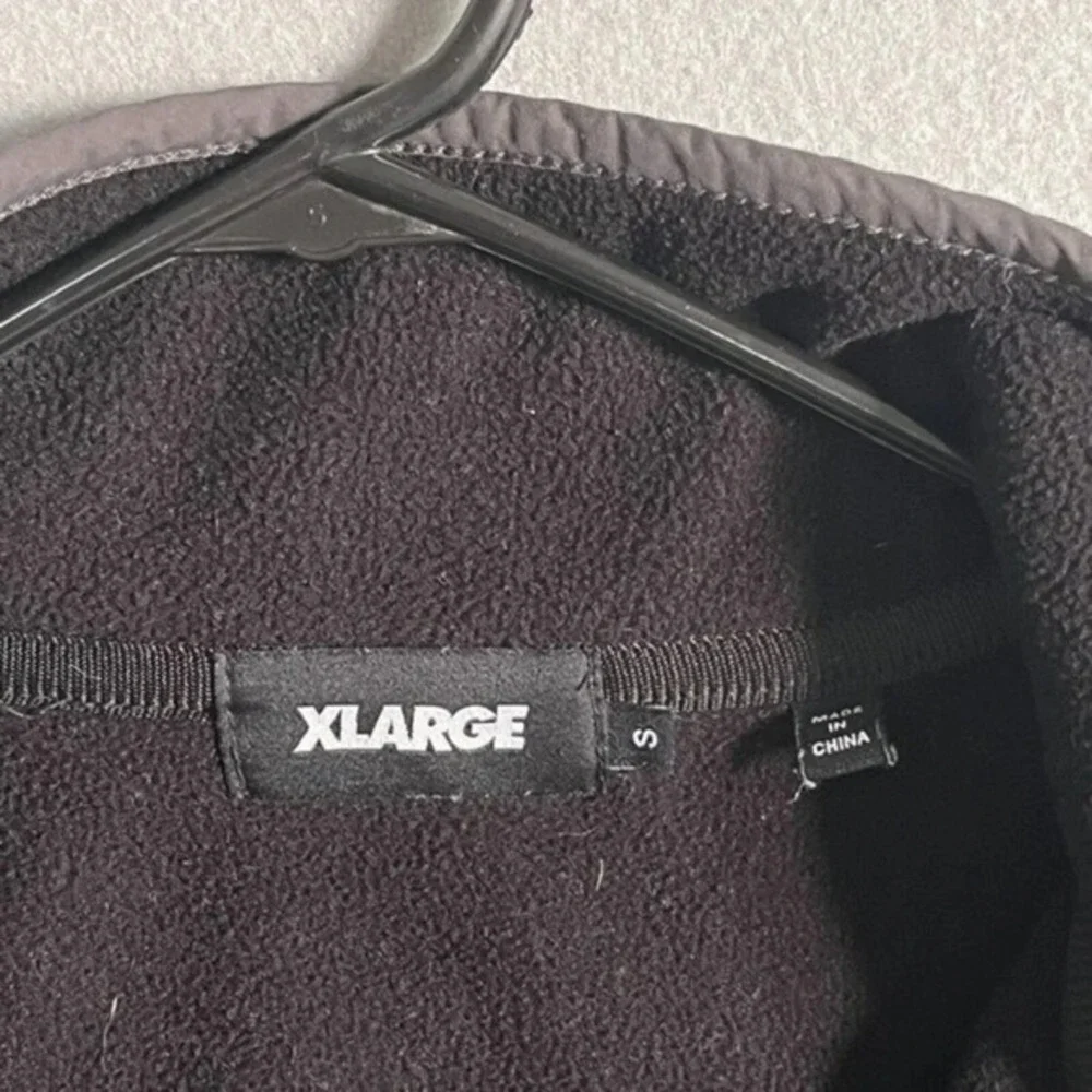 XLARGE‎ UO Snap Button Fleece Sweatshirt Mens S Black Outdoor Camping Hiking